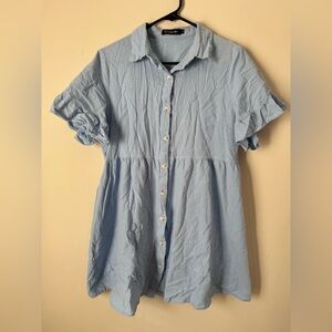 Baby Blue Mini Dress